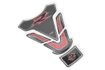 Наклейка защитная на бак топливный "SUZUKI GSX-R", черно-красный карбон TQ-006, FIX-211038