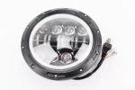 Фары круглой передняя часть с ободком "ангельский глаз" универсальная 16-LED, d-180mm, МОТО TUNING, FIX-998190