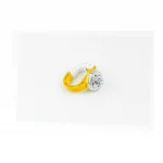 Крючок вещевой с карабином (метал) TUNING, жёлто-белый, РІЗНЕ, YQ-366001