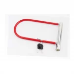 Замок противоугонный U-образный 175x290 (120х250)мм, толщина скобы 10мм под ключ, красный, ВЕЛОАКСЕСУАРИ, YQ-409457