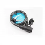 Замок противоугонный тросовый 1000х12мм под ключ, крепл. за трубу сидения, AGL-104, ВЕЛОАКСЕСУАРИ, YQ-409845