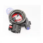 Замок противоугонный тросовый 1200х12мм под ключ, крепл. за трубу сидения, TY588E, ВЕЛОАКСЕСУАРИ, YQ-409728