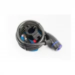 Замок противоугонный тросовый 1500х10мм под ключ, крепл. за трубу сидения, AGL-507, ВЕЛОАКСЕСУАРИ, YQ-409210