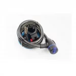 Замок противоугонный тросовый 1500х12мм под ключ, крепл. за трубу сидения, AGL-507, ВЕЛОАКСЕСУАРИ, YQ-409211