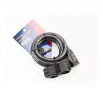 Замок противоугонный тросовый 1500х12мм под ключ, крепл. за трубу сидения, TY505, ВЕЛОАКСЕСУАРИ, YQ-301648