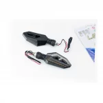 Поворотник диодный на гибкой ножке+габарит, белый LED "СТРЕЛА", секвентальный, к-кт 2шт тип 1, ФАРИ, ПОВОРОТИ, YQ-354206