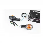 Поворотник овальный "RACE", прозрачное стекло, к-кт 2шт, ФАРИ, ПОВОРОТИ, YQ-366020