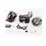 АУДИО-блок с ЖК дисплеем (МРЗ-USB/SD, FM, пультДУ, сигнализация)+колонки 2шт, хром, ЕЛЕКТРОНІКА і компоненти, YQ-301416