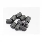 Ковпачок ніпеля, пластмасовий, чорний 10шт к-кт, ВЕЛОАКСЕСУАРИ, YQ-409405