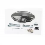 Крыло заднее универсальное, графитное крепление на одну сторону с регулировкой наклона (брызговик) TUNING, карбон, ЗЧ-МОТО,