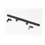 Перемычка руля для навесного оборудования (алюминиевая) 350мм, чёрная TUNING (крепление под зеркала), ЗЧ-МОТО, YQ-337945