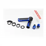 Ручки руля с вставкой, с заглушками, "МЕТАЛЛ", синие, РІЗНЕ, YQ-337924