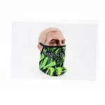 Маска лица пылезащитная "Monster", с зелёным рисунком (GE-75), мото ЕКІПІРУВАННЯ, YQ-354231