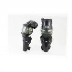 Наколенники защитные (колено+голень) к-кт 2шт, чёрно-зелёные, мото ЕКІПІРУВАННЯ, YQ-355095