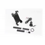 Держатель телефона на руль с чёрным рисунком+USB зарядка (миним. размер телефона 60x124мм, макс. размер 80x160мм) тип 1, РІЗНЕ,