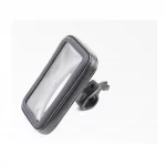 УЦЕНКА Держатель-чехол телефона (L) 155х85х30мм на руль, сенсорная плёнка, влагозащитный, быстросъёмный, (слабое крепление