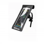 Держатель-чехол телефона 175х108мм на руль, Ziplock, сенсорная плёнка, влагозащитный, быстросъёмный, регулируемый, чёрный GUB 919,