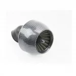 Фильтр воздушный нулевой 35мм 45град. "ТУРБИНА", карбон, РІЗНЕ, YQ-301808