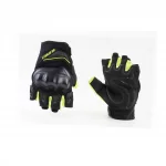 Перчатки мотоциклетные без пальцев XL, чёрно-салатовые, мото ЕКІПІРУВАННЯ, YQ-355102