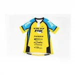 Футболка (Джерси) мужская L-(Polyester 80% / Spandex 20%), жёлто-сине-чёрная, ВЕЛОЕКІПІРУВАННЯ, YQ-408150