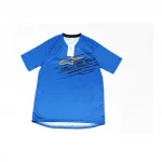 Футболка (Джерси) мужская L-(Polyester 80% / Spandex 20%), сине-чёрная, ВЕЛОЕКІПІРУВАННЯ, YQ-408154