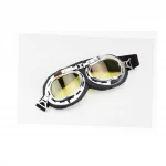 Очки "РЕТРО", чёрно-серебристые (жёлтое стекло), MT-006, ШОЛОМИ, YQ-360185