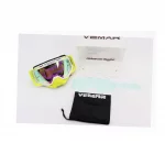 Окуляри кросові/ендуро/АТV, біло-салатові (хамелеон скло), MJ-1024-3, ШОЛОМИ, YQ-360340