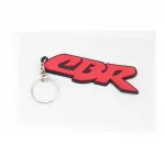 Брелок резиновый "CBR" 87х24мм, красный, поліграфія, YQ-502389