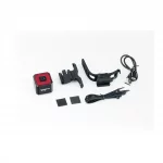 Фонарь задний COB LED алюминиевый, Li-ion 3.7V 350mAh зарядка от USB, датчик света, Автоматический СТОП-СИГНАЛ, чёрный WT005,