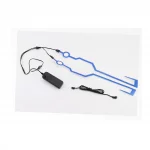 Підсвічування LED на мото шолом, 3 режими, синє (без батарейок), ШОЛОМИ, YQ-360332