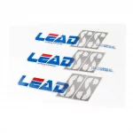 Наклейки набор 3шт "HONDA LEAD "SS" (35х10см), синий, поліграфія, YQ-502489