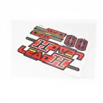 Наклейки набор 6шт "HONDA LEAD", красные (26х17см) (7064A), поліграфія, YQ-502236