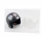 Шлем открытый HK-215, CЕРЫЙ с синим рисунком (незначительные отличия рисунков), ШОЛОМИ, YQ-360344