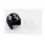 Шлем открытый HK-215, чёрный с сине-белым рисунком (незначительные отличия рисунков, возможны дефекты покраски), ШОЛОМИ, YQ-360346