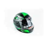 Шлем интеграл BLD-825B М (57-58см), чёрно-салатовый, ШОЛОМИ, YQ-330460