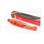 Амортизатор задний GY6/Honda-285мм*D-55мм (втулка 10мм / вилка 8мм) регулир., оранжевый "паутина", ЗЧ-СКУТЕР, YQ-328255