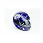 Шлем интеграл HF-101 M, сине-серый Q233-BL, ШОЛОМИ, YQ-360521