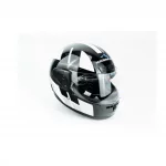 Шлем интеграл HF-101 M, чёрно-белый Q237-W, ШОЛОМИ, YQ-360555