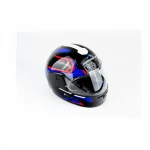 Шлем интеграл HF-101 S, чёрный с рисунком Q275-R, ШОЛОМИ, YQ-360526