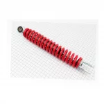 Амортизатор задний GY6/Suzuki-300мм*D-??мм (втулка 10мм / вилка 8мм), красный, ЗЧ-СКУТЕР, YQ-308013