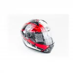 Шлем интеграл ZS-811 ANNIVERSARY М (57см), красный с рисунком AL41, ШОЛОМИ, YQ-360494