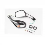 Зеркала к-кт "STORM", чёрные с поворотниками, М8 (ССС-знак качества), ДЗЕРКАЛА, YQ-301040