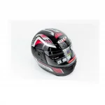 Шлем интеграл с воротом HK-221, чёрно-красный, ШОЛОМИ, YQ-330891