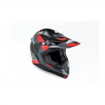 Шлем кроссовый JUNIOR HF-116 XL (55-56см), чёрно-красный мат Q267-R, ШОЛОМИ, YQ-360557