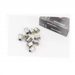 Лампа поворотника BA15S (с цоколем), белая 12V/10W G18, к-кт 10шт, ЛАМПИ, YQ-354116