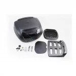 Кофр большой (пластмассовый) 470x415x295мм, крепл. болт-барашек, чёрный матовый YM-0879-B, КОФРИ, YQ-360068