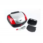 Кофр большой (пластмассовый) 550x420x320мм, крепл. быстросъёмное, серо-чёрный YM-0889WPC, КОФРИ, YQ-360517