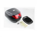 Кофр средний (пластмассовый) 395x395x300мм, крепл. болт-барашек, чёрный матовый HF-880, КОФРИ, YQ-330005