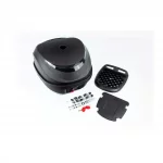 Кофр средний (пластмассовый) 410x390x300мм, крепл. быстросъёмное, чёрный матовый YM-0831, КОФРИ, YQ-360515