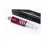 Амортизатор задній GY6/Yamaha-245мм*D-54мм (втулка 10мм / вилка 8мм) регулюв., червоний, ЗЧ-СКУТЕР, YQ-328628